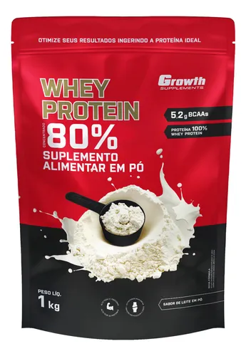 Whey Protein Concentrado (1kg) — Growth Supplements